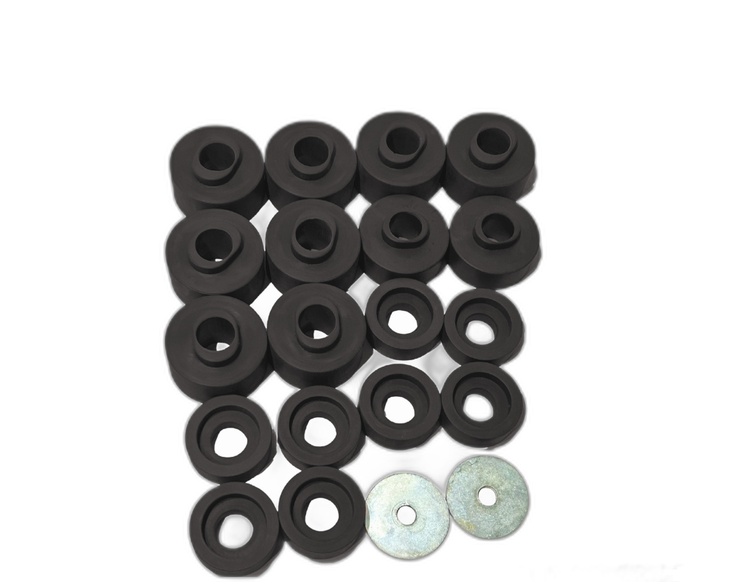 Body Mount Hardware Kit Fits 99-17 Ford F-250/F-350/E-350 SD, 99-08 Ford E-350 Econoline/Club Wagon, 15-17 Ford Mustang Shelby GT350, 15-17 Ford Transit-350