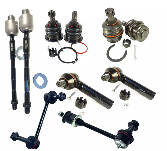 Set of 10 For 2003-2009 4Runner Front Upper & Lower Ball Joint, Tie Rod End - FSK010