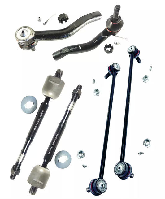 Premiun Set of 6 Outer-InnerTie Rod,Stabilizer Bar Link Fit For Toyota Yaris 06-16 - FSK013